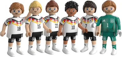 PLAYMOBIL DFB WM-Sammlung 2022: Fußball-WM mit Kai Havertz, Jamal Musiala, David Raum und Maximilian Mittelst, 27% Rabatt