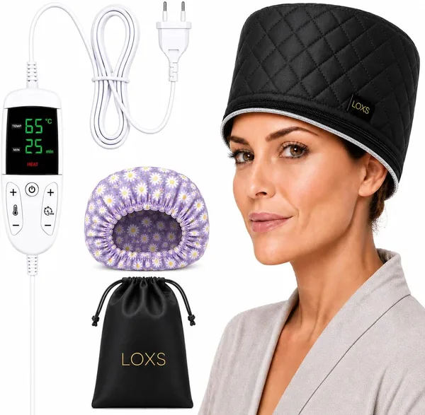 LOXS Gorro Termico Peluqueria con Temperatura y Tiempo Ajustables