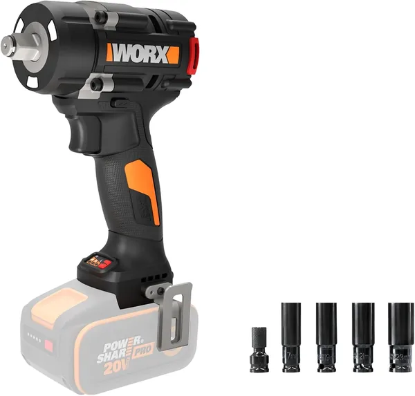 WORX WX273.9 Battery Impact Wrench 20 V