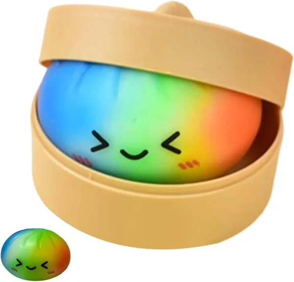 Dumpling Anti-Stress Speelgoed voor Ontspanning - Cartoon Effect Dumpling Handpop - Beste Deal