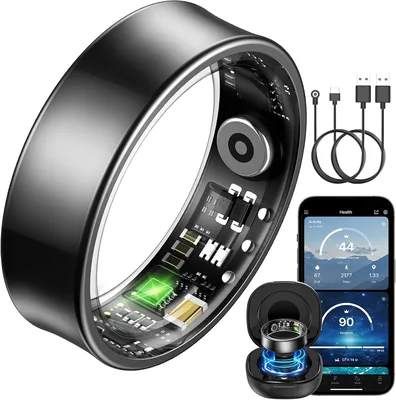 BANLVS Smart Watch Ring Fitness Tracker