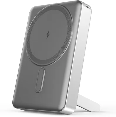 Noise 10000mAh MagSafe वायरलेस पॉवर बैंक: इनबिल्ट स्टैंड, मेटलिक फिनिश, 15W वायरलेस और 22W वायर्ड आउट - 50% ऑफ