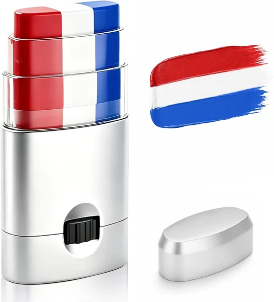 Red White Blue Face & Body Paint Stick