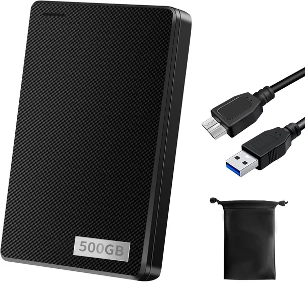 外部ハードドライブ 500GB TV録画 超高速データ転送 USB3.0対応 PC PS4 Mac Xbox
