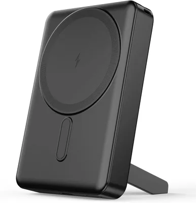 10000mAh मैग्नेटिक वायरलेस पावर बैंक: इनबिल्ट स्टैंड, मेटलिक फिनिश, 15W वायरलेस और 22W वायर्ड आउट - 50% ऑफ