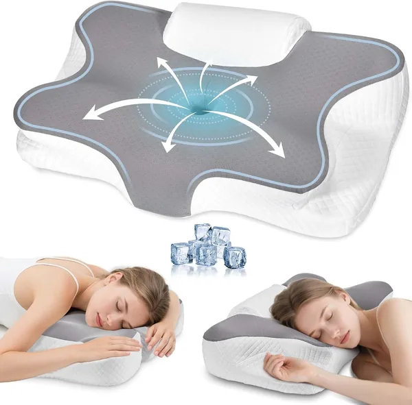 Levesolls 2 in 1 Neck Pillow - Removable and Washable Outer Cover