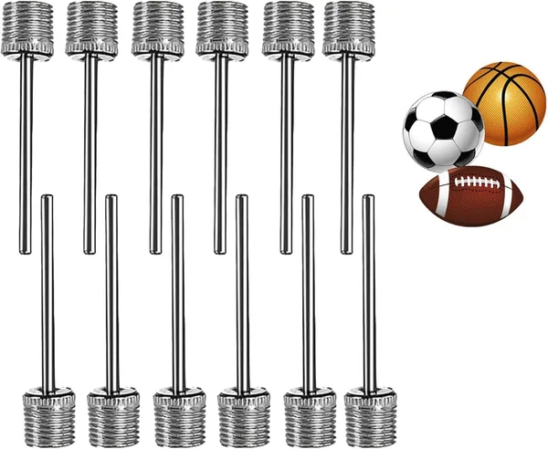 12 Pcs Ball Pump Needles, Durable Stainless Steel Needles