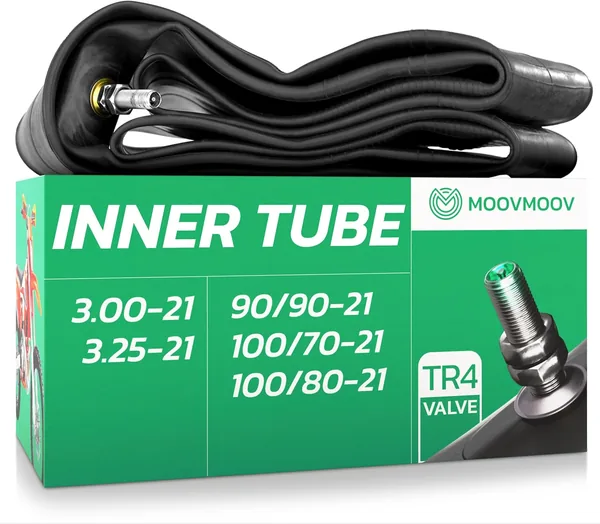 MoovMoov Inner Tube MC 21" för tyler 90/90-21, 100/70-21, 100/80-21 och 3.00-21 - Fördas växling - Trail, Adventure, Enduro, Mot