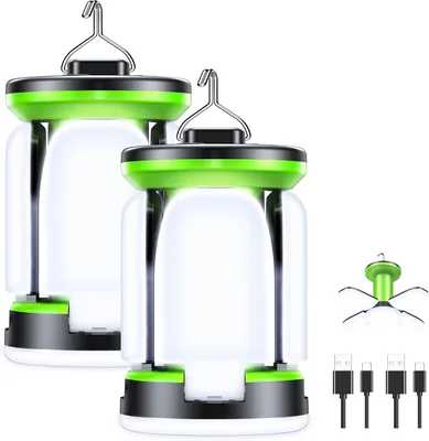 Blukar Camping Lantern 2 Pack - 2000 Lumen Rechargeable Lights Best Deal