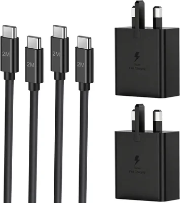 45W Samsung Fast Charger USB-C 2m Cable Best Deal