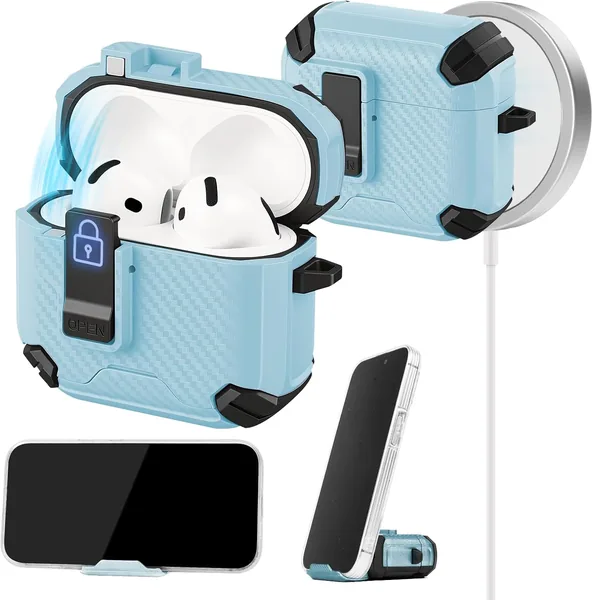 Etui AOOSU na AirPods 4 z blokadą i Magnetyczną klapką - Najlepsza cena!