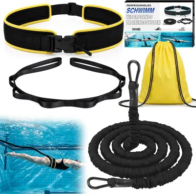 Premium Erwachsenen Schwimmgurt für Pool, 3,5-8 m Schwimmgurt mit Elastischen Gummibändern, Schwimmhilfe Erwachsene, Geeignet für Anfänger