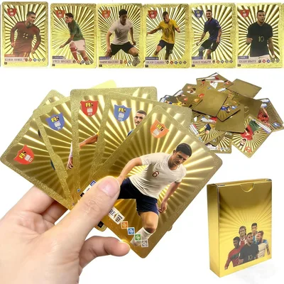 55 Fußball-Star-Karten, Fußballkarten, Sammelkarten, über Stars, Teams und Stadien
