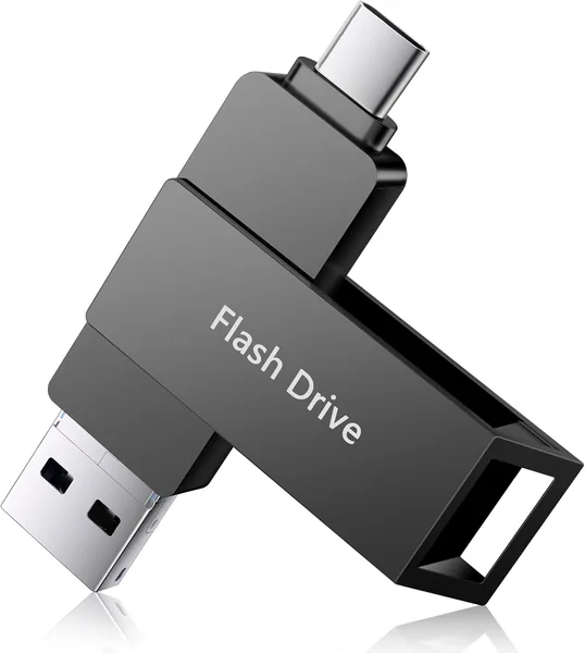 512GB USB Flash Drive, No App Needed USB-C Flash Drive Memory Stick, External USB Stick for iPhone &