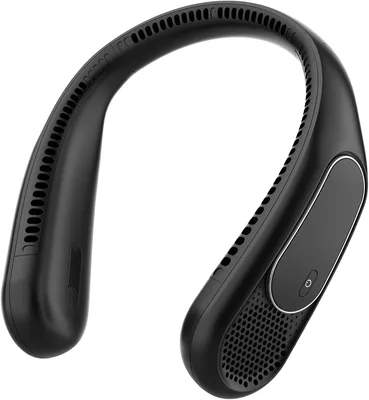 Dnenellr Nackenventilator, Halsventilator, 6000mAh Neck Fan (Schwarz) | Wiederaufladbarer Bladeless, 4 Geschwindigkeitsstufen Best Deal