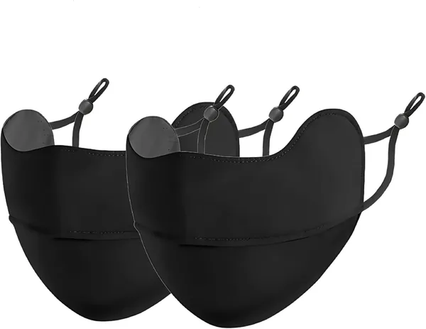 2 Pack Women s UPF 50+ UV Face Mask Breathable Cooling Sun Protection Cover Lightweight Face Shield Soft Comfortable Fabric