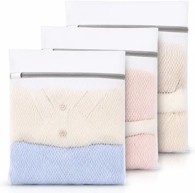 3 x Sacs de Lavage pour Linge, Sacs Réglables 30x40 cm pour Lingerie, Chaussettes et Sous-vêtements - 5% de Réduction