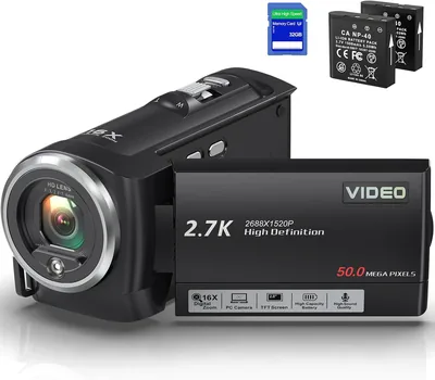 2.7K QHD Camcorder 16X Zoom - 15% Off