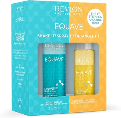 Revlon Professional Equave Haarpflege Duoset - Instant-Entwirrungskur Hydro & Sonnenschutz, 200 ml + 100 ml