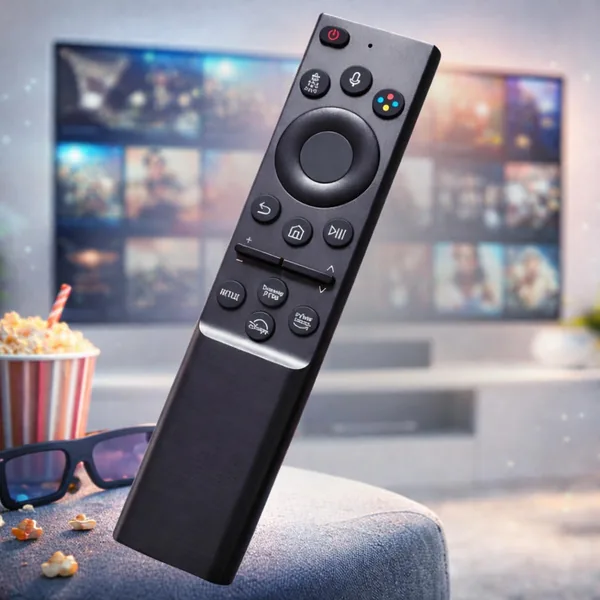 Controle Remoto Compat vel Samsung para Smart TV - Teclas de Atalho - Funciona em Modelos 4K, QLED, Crystal, Neo QLED e OLED Sem Precisar Configurar - Premium