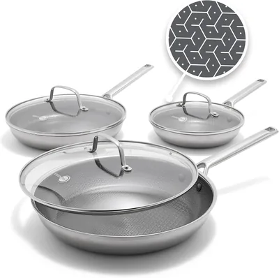 GreenPan Hybrid 6-Piece Frying Pan Set 53% Off