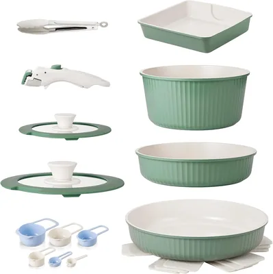 KOCH SYSTEME CS 12-Piece Non-Stick Ceramic Cookware Set - Best Deal