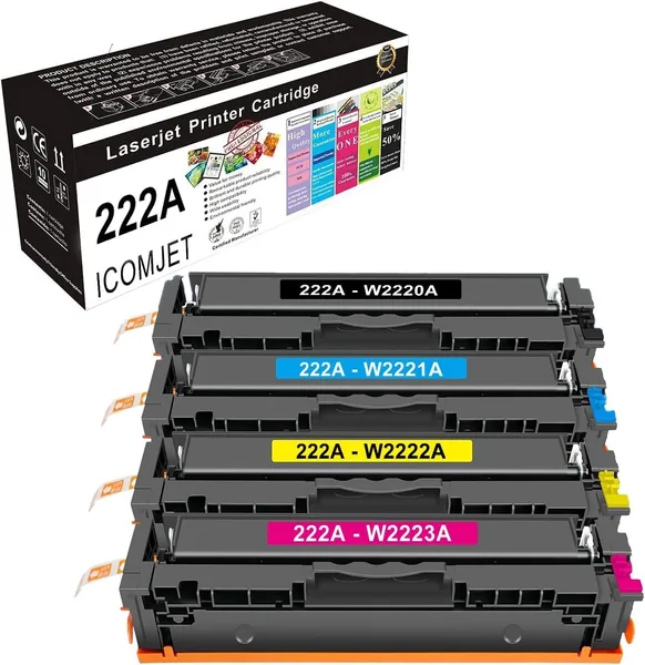 ICOMJET 222A Compatible Toner Cartridge Replacement for HP 222A