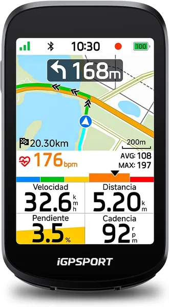 iGPSPORT BSC500 Computadora de Bicicleta GPS con Pantalla Táctil de 3.3", Navegación por Satélite, Campana Electrónica y Funciones de Entrenamiento, 32GB - Mejor Oferta