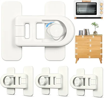 U-Shaped Cabinet Locks - 4 Pack Baby Proofing
