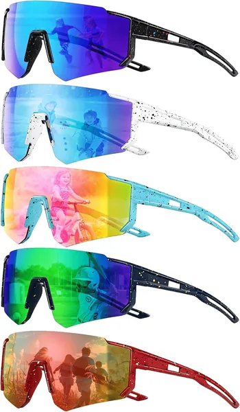 Kids Sunglasses for Boys Girls UV400 Polarized Baseball Sunglasses