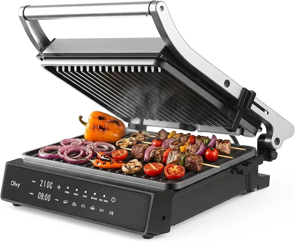 Olvy PFAS Free Electric Contact Grill