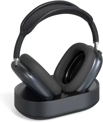 Hogans Apple AirPods Max (2020/2024 & 2) Magnetisk Trådlös Laddningsstation, Hörlurstativ Med Dubbel Ansluut - Bäst Pris