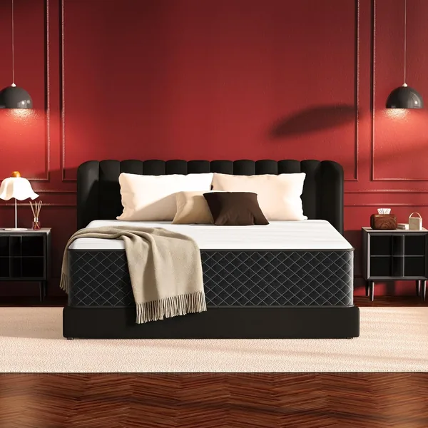 Queen Size Mattress 12 Inch Hybrid, Medium Firm