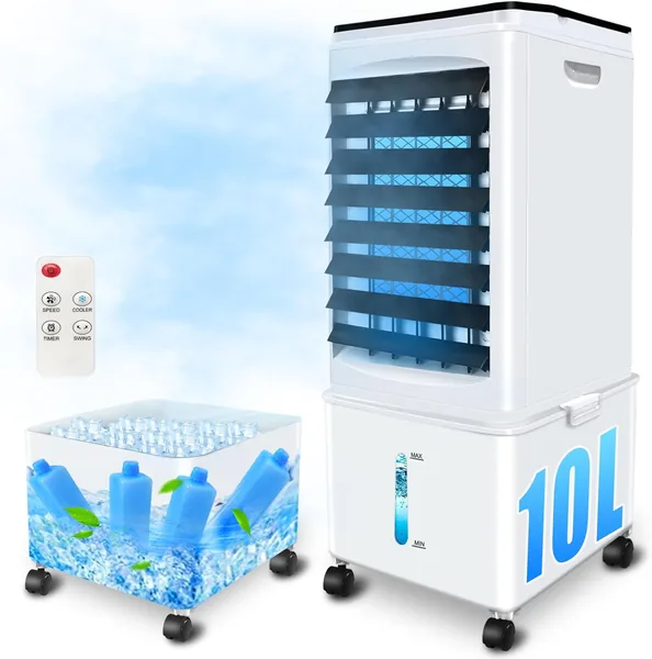 10L 60W Air Conditioning Mobile with 12H Timer, 40dB