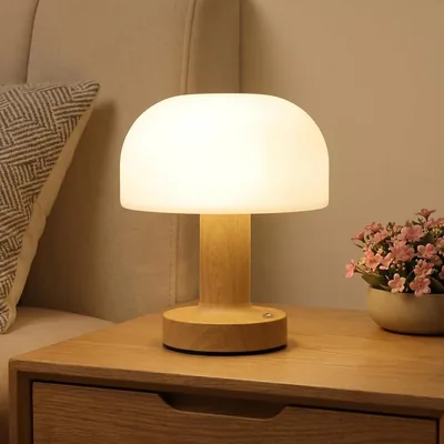 Mushroom Table Lamp - Rechargeable Dimmable Desk Light Best Deal