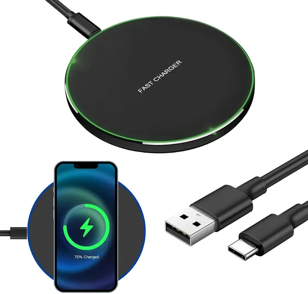 35W Chargeur Induction sans Fil Rapide Station pour iPhone 16, 15, 14 Pro Max, Galaxy S25 Ultra S24, Pixel 9