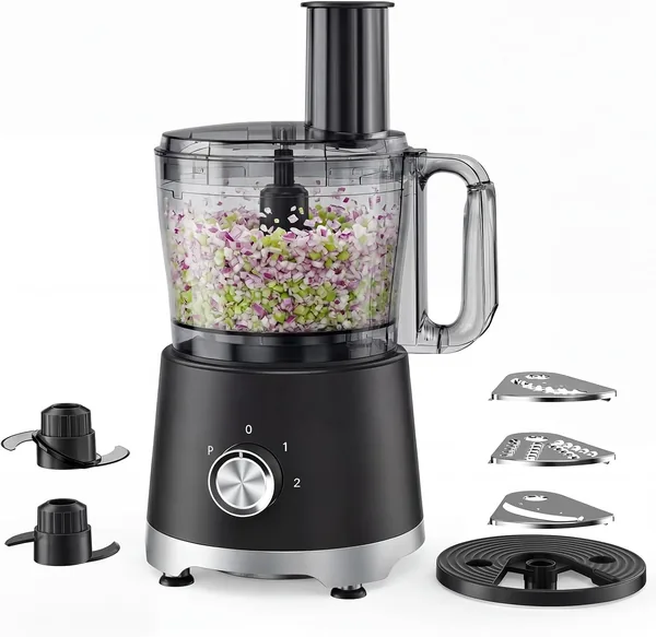 OLIXIS Food Processor 10.5 Cups, 600W Powerful