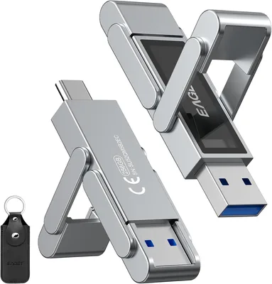 256GB USB C Flash Drive - 400MB/s SSD Metal Design