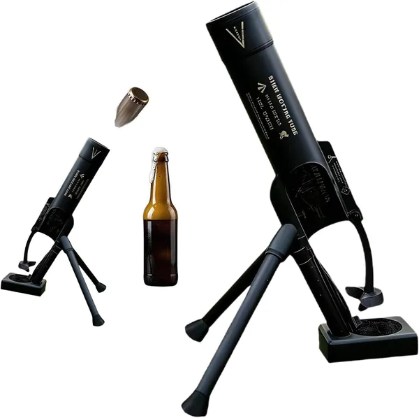 Otwieracz do butelek piwa w stylu moździerza, 51 mm, automatyczny wyrzut kapsla z mechanizmem naciskowym, Beer Bottle Mortar