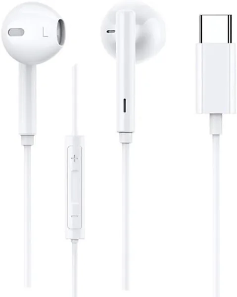 Original USB-C Wired Earphones with Microphone & Volume Control, Noise-Isolating, compatible with iPhone 17/16/15 Pro Max, iPad, Samsung Galaxy S25/S24/S23/S22 Ultra