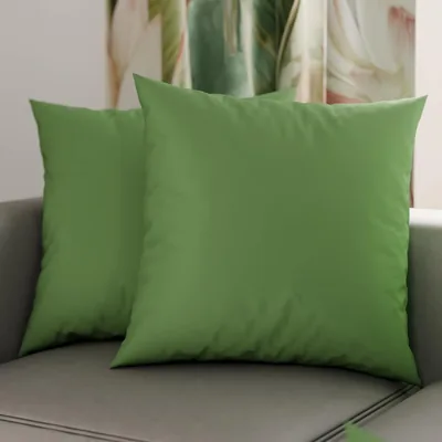 PETTI Artigiani Italiani - Set di 2 Federe per Cuscini 50x50 cm in Microfibra per Arredamento Camera da Letto o Divano