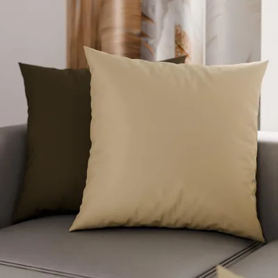PETTI Artigiani Italiani - Coppia di Federe Cuscino 45 x 45 cm in Microfibra, per Arredamento Camera da Letto, Divano, Set di 2 Cuscini