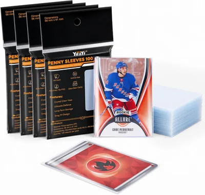 400 Card Sleeves 10% Off - Soft Penny Sleeves for Hockey