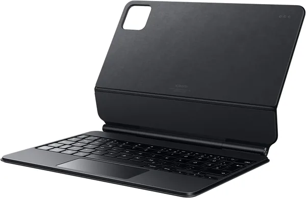 لوحة مفاتيح XIAOMI Pad 8/8 Pro مع تركيز على لوحة المفاتيح QWERTZ العربية - لوحة مغناطيسية، مع مسند للمرفق، بلوتوث، غلاف نحيف، رمادي