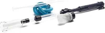 Electric Aquarium Gravel Cleaner - 3-in-1 Battery Vacuum for Fish Tanks, 10-Setting Adjustable