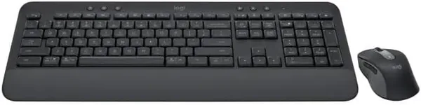 لوحة مفاتيح ولوحة ماوس لاسلكية Logitech Signature MK650 Combo للأعمال، بتصميم باللغة العربية - جرافيت 920-011003