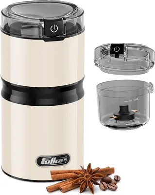 Feller Germany Coffee Grinder, 150W Titanium Blade, Safety Switch, Detachable Container - Best Deal