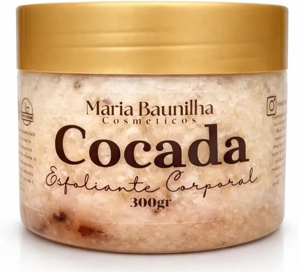 Esfoliante Corporal Maria Baunilha - Hidratação Intensa e Pele Macia (Cocada) - 30% de Desconto