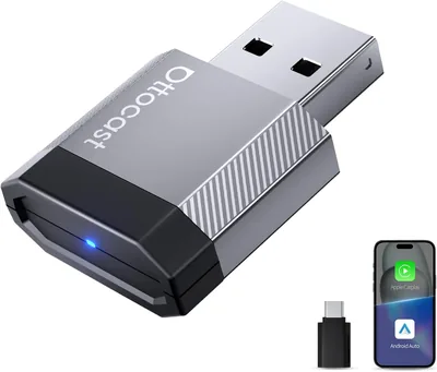 Ottocast Mini Nova Adaptador Automático Inalámbrico Carplay y Android 30% Off