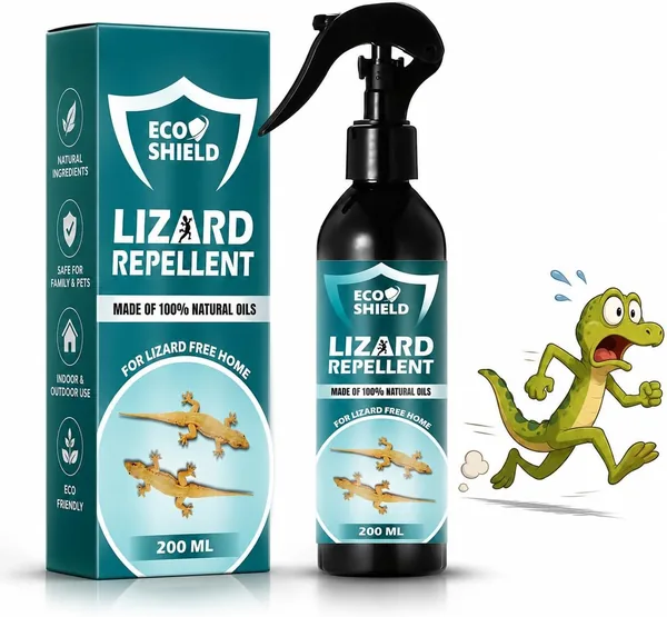 40% ऑफ! EcoShield लिज़ार्ड रिपेलेंट स्प्रे 200ml - 100% प्राकृतिक और प्रभावी कीट नियंत्रण